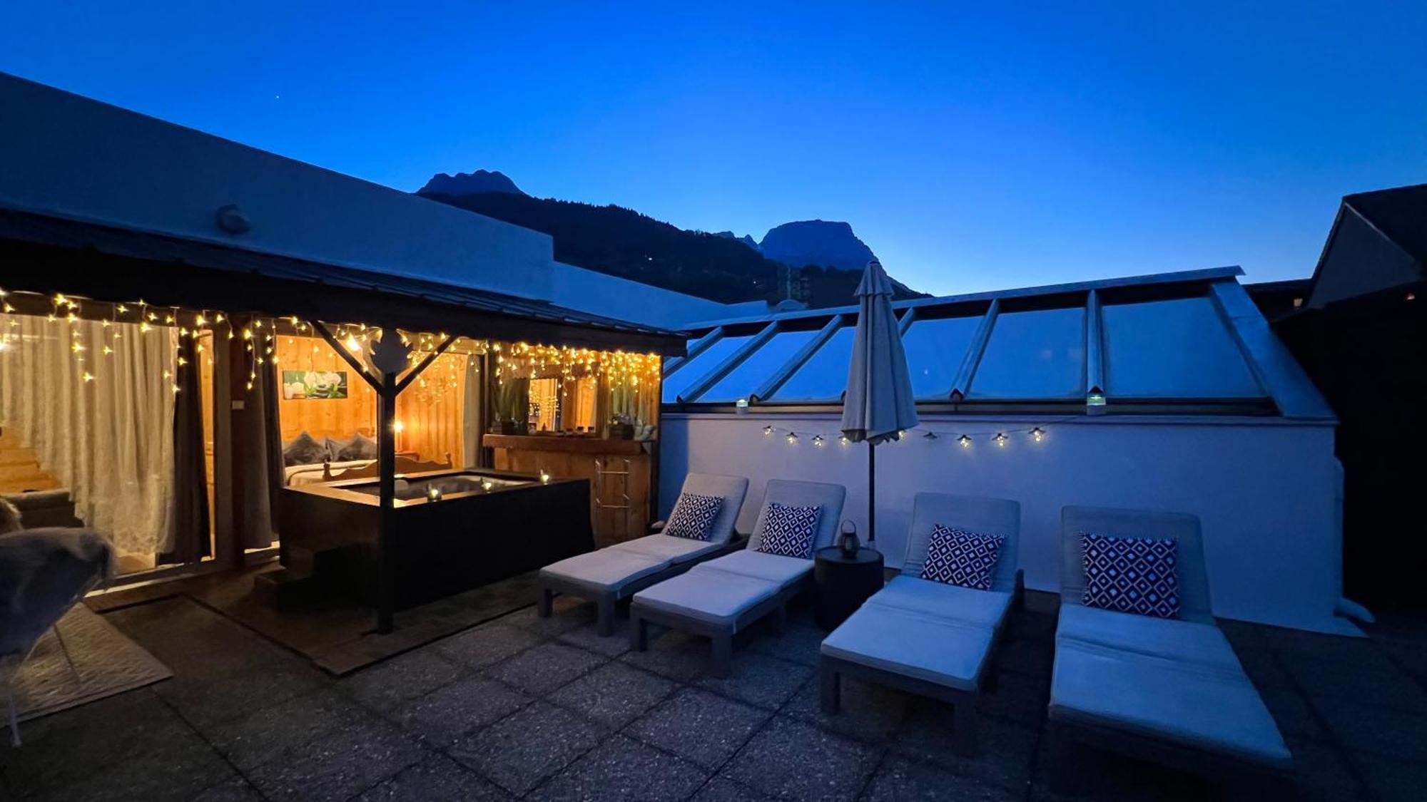 Rooftop 1 - Jacuzzi Prive Au Pied Du Monte-Blanco Sallanches Luaran gambar