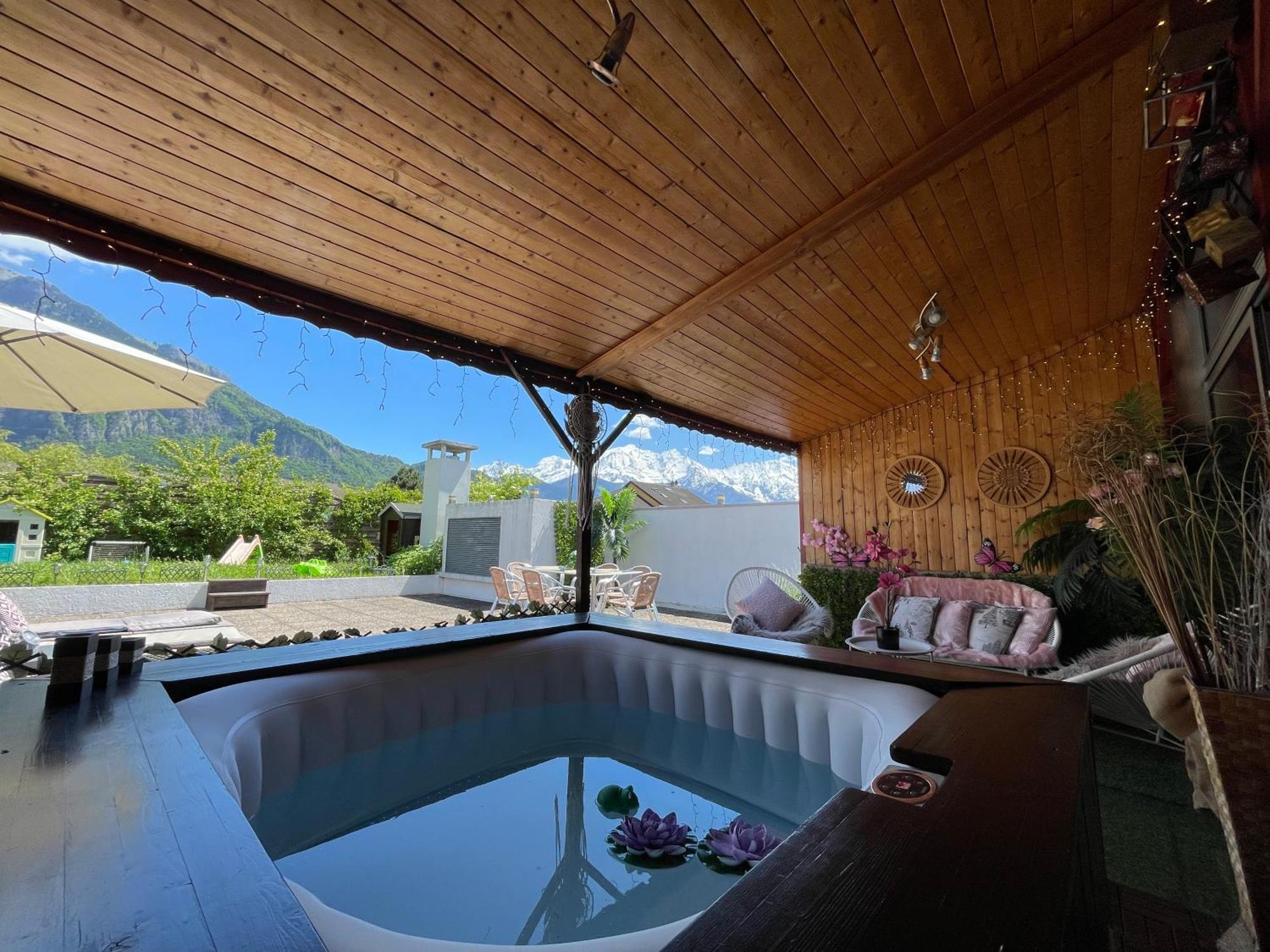 Rooftop 1 - Jacuzzi Prive Au Pied Du Monte-Blanco Sallanches Luaran gambar